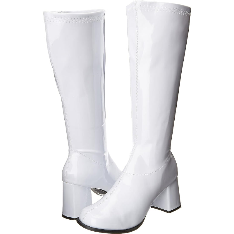 Metallic Featured Knee-High Boots