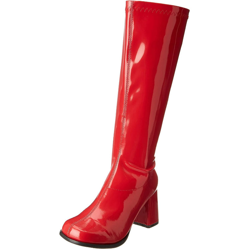 Metallic Featured Knee-High Boots