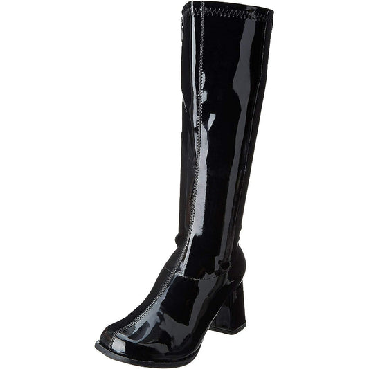 Metallic Featured Knee-High Boots