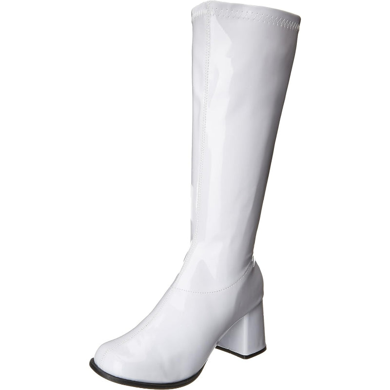 Metallic Featured Knee-High Boots