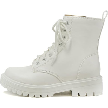 Lace Up Side Zipper Boots