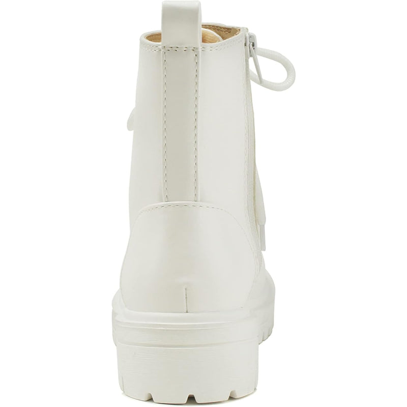 Lace Up Side Zipper Boots
