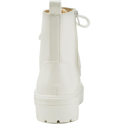 Lace Up Side Zipper Boots