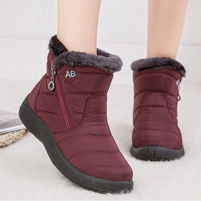 Solid Pattern Thick Boots