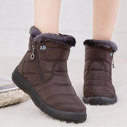 Solid Pattern Thick Boots
