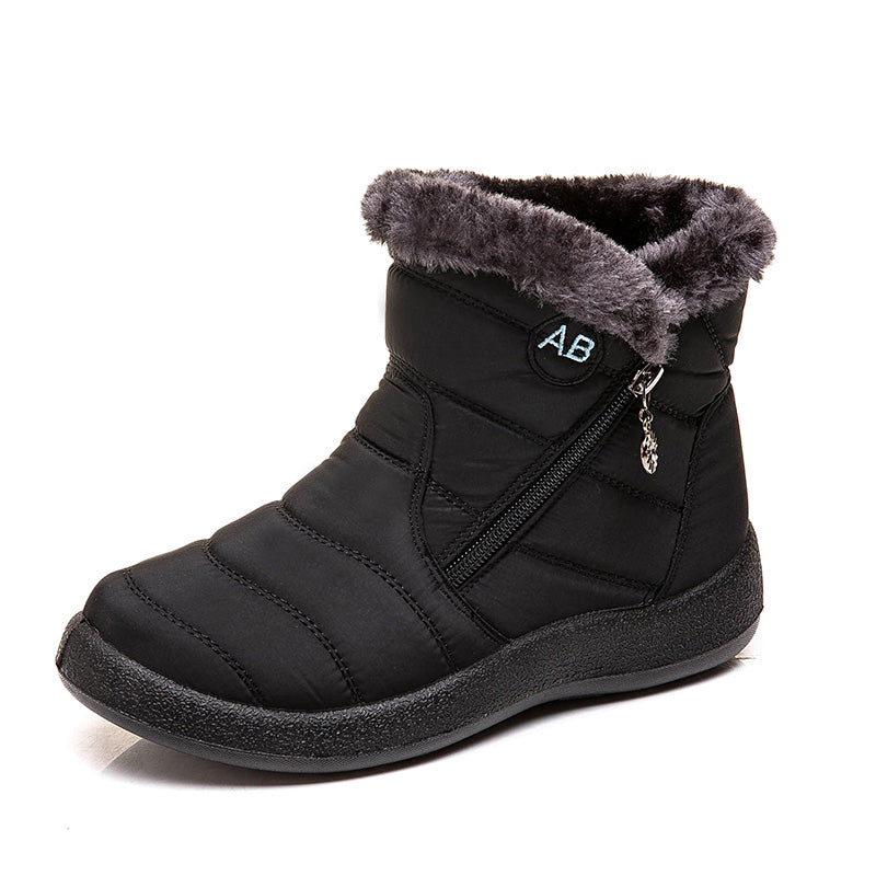 Solid Pattern Thick Boots