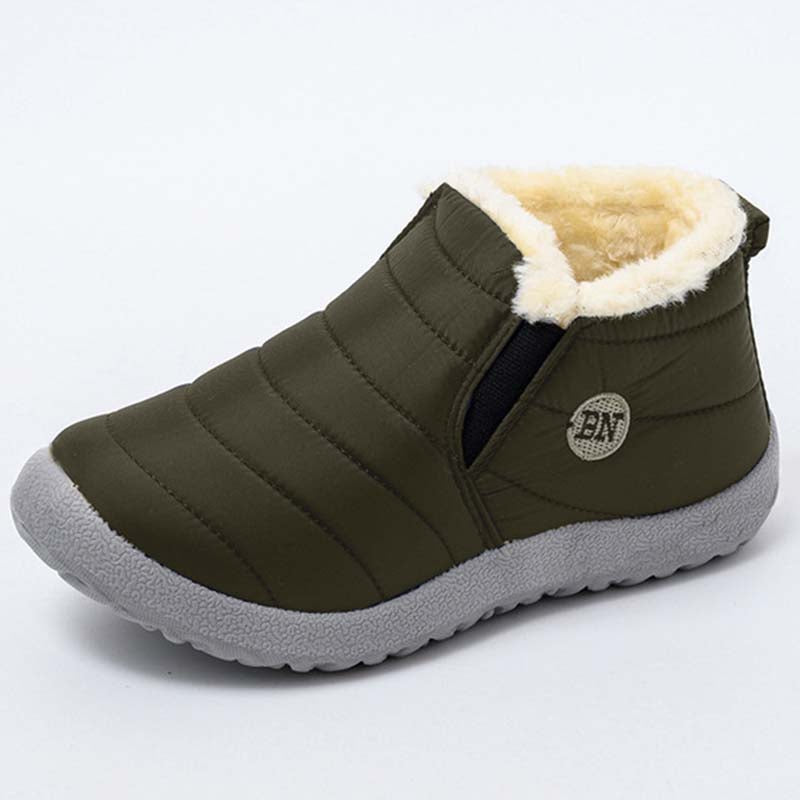 Women's Waterproof Slip On Platform Winter Fur Boots – Sporty Slip-ons