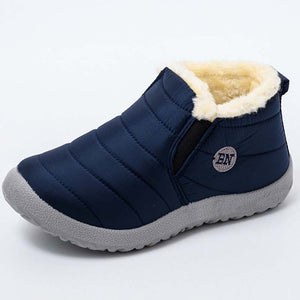 Women's Waterproof Slip On Platform Winter Fur Boots